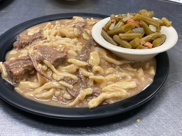 Beef & Noodles.