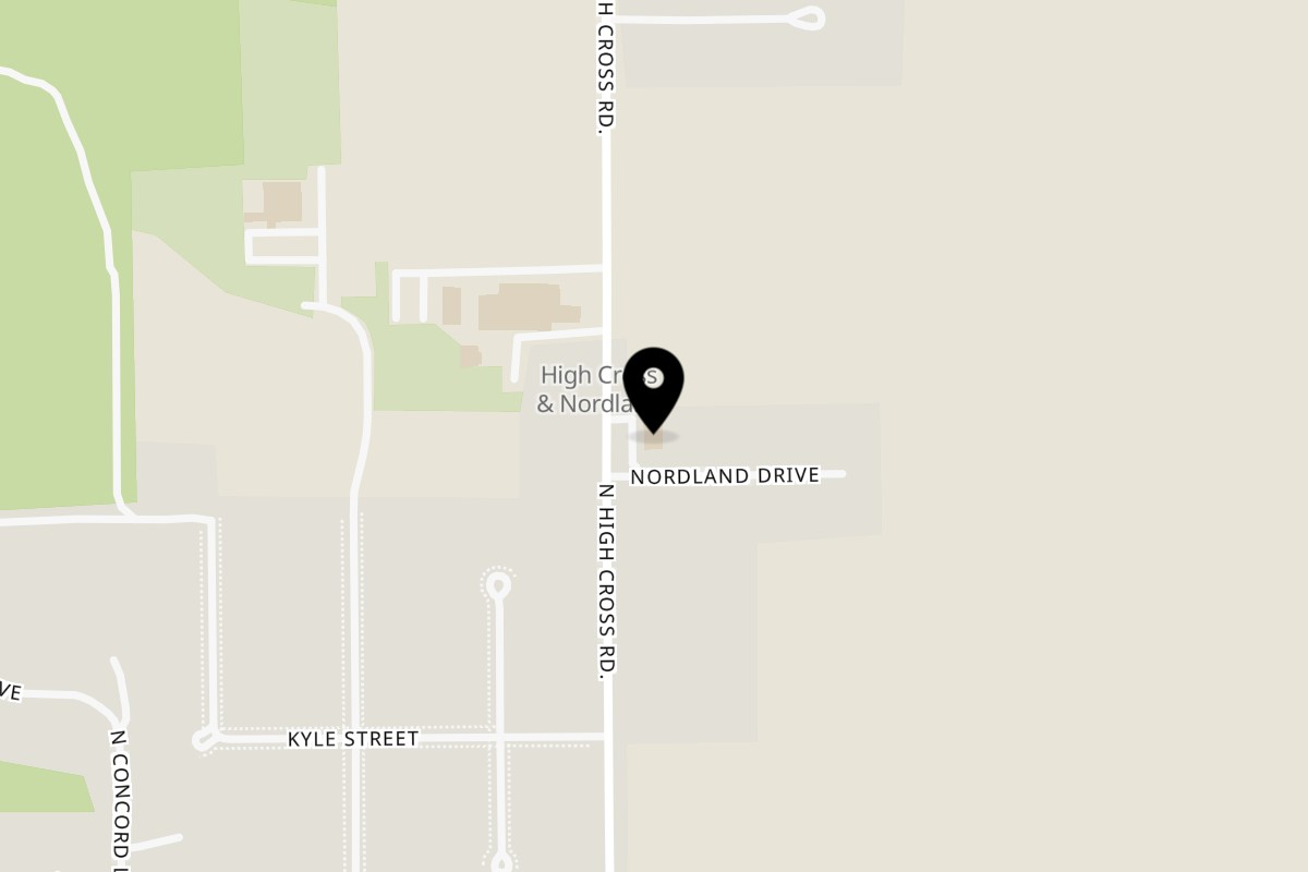 Map showing the location of The Apple Dumplin' on 2014 N High Cross Rd in Urbana